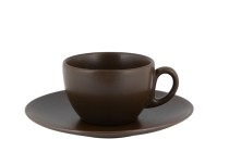 Kaffee-Untertasse "Genesis Mat" cocoa