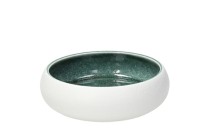 Schüssel rund "Elipse" White Teal