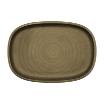 Deep Plate “Rakstone Ease Selva” Dark Brown