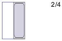 Food Server Container "R" GN 2/4 