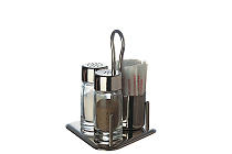 Salt-Pepper-Toothpick Holder Set "PIAZZA" 