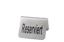 Asztal tábla "Reserviert"