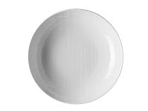 Plate deep "Mesh white"