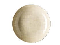 Plate deep "Mesh creme"