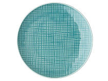 Teller flach "Mesh aqua"