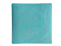 Teller flach "Mesh aqua"