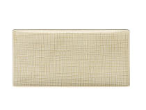 Platter rectangular "Mesh creme"