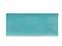 Platte rechteckig "Mesh aqua"