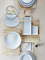 Plate flat "Mesh white"