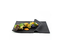 Platte rechteckig "Black Napkin"