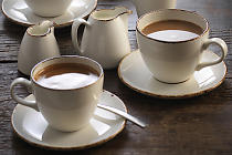 Kaffee-Untertasse "Brown Dapple"