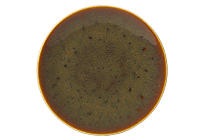 Teller flach "Art Glaze" caramel