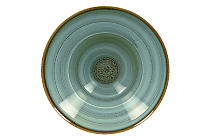 Plate extra deep "Twirl Lagoon"