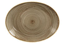 Plate oval "Twirl Alga"