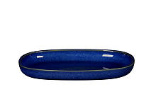 Platte oval "Rakstone Ease" Cobalt