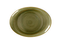 Platte oval "Rakstone Spot" Emerald