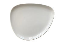 Teller flach "Rakstone Spot Organic" White