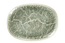 Platte oval "Rakstone Krush" Sage